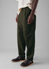 Duncan Cotton Hemp Herringbone Trousers | Forest Green
